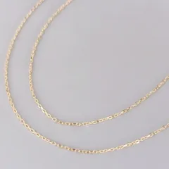 18金 K18 男女兼用 スライド式アジャスター ネックレス 1.09ｇ 45㎝ Z63