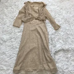 23区　ドレス　オケージョンドレス　シャンパンゴールド　総レース
