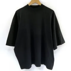 JIL SANDER ジル サンダー モックネック Tシャツ J21GC0005 Lサイズ ブラック ※中古