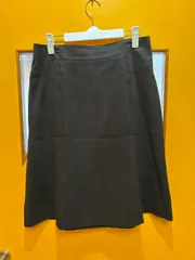 A【A31-12】◇ 23区　サイズ44 スエード調　フレアスカート