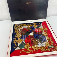 セリーヌ　ハンカチ　新品未使用　ハンカチセット　レッド　ブルー　おしゃれ　CELINE