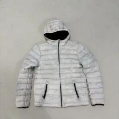 XL POLO RALPH LAUREN(ポロラルフローレン) キッズ ドット カモフラージュ 白 軽量 ダウン ジャケット 0107