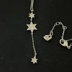 【美品】スワロフスキー　スター　ネックレス　0123