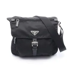 プラダ PRADA ショルダーバッグ VELA 1BD994 ブラック ナイロン トライアングルロゴ メッセンジャーバッグ レディース Used A