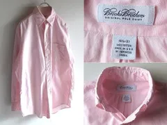 90s-00sビンテージ USA製 Brooks Brothers ブルックスブラザーズ コットン オックスフォード BDシャツ 14H-31 ライトピンク