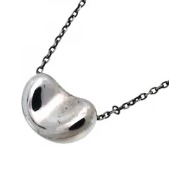 【6jbb0392-k】ティファニー ネックレス ビーン シルバー925【中古】レディース