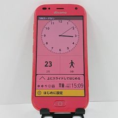 らくらくスマートフォン F-42A ドコモ ピンク 送料無料 本体 c17497