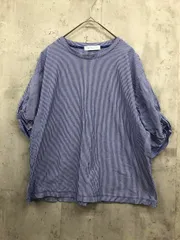 a day in the life アデイインザライフ ユナイテッドアローズ シルケット ツイストスリーブ カットソー ブルー系 ■◆ レディース