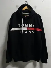 110 トミーヒルフィガー ビックロゴ ルーズフィット スウェット パーカー 正規品