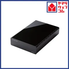エレコム ELD-HTV080UBK 外付けHDD 8TB テレビ録画用 4K対応 据え置き型 24時間連続録画 静音ファンレス USB3.2 Gen1 ブラックのサムネイル