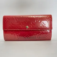 3561 LOUIS VUITTON ルイヴィトン ヴェルニ 長財布 レッド ポルトフォイユ サラ