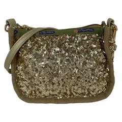 LESPORTSAC(レスポートサック) ショルダーバッグ - 1060HB85 ゴールド×カーキ×マルチ LeSportsac Atelier/ミニバッグ