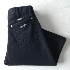 ■古着 Wrangler ラングラー ブラックジーンズ デニムパンツ 黒 W31L32【L5620】