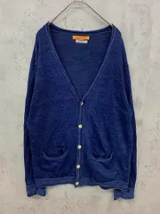 JOURNAL STANDARD ジャーナルスタンダード FRENCH LINEN BLEND カーディガン sizeM/青  ■■ メンズ