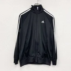 古着 used　adidas　アディダス　トラックジャケット/ジャージ　パフォーマンスロゴ　黒　ブラック　Lサイズ【値引き交渉OK！】