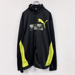 古着 used　PUMA　プーマ　トラックジャケット/ジャージ　黒　ブラック　2XLサイズ【値引き交渉OK！】