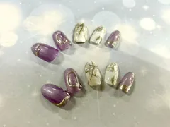ハンドメイド     ネイルチップ１０個セット     キレイ系