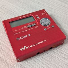 SONY ソニー MZ-R909 MDプレイヤー ジャンク品 レッド 通電確認済 本体