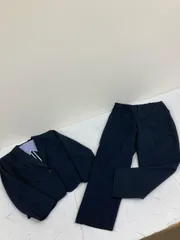 送料無料★SUIT SELECT★パンツスーツ　上下セット　セットアップスーツ★レディース　S-Mサイズ★ネイビー★チェック柄スーツ　#80224sjj15