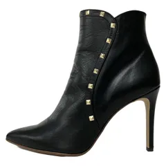 DIANA(ダイアナ) ショートブーツ 23 レディース美品  - 黒 スタッズ レザー