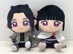 希少・レア★アニメ 「鬼滅の刃」 ぬいぷりけ おすわりBIG4 胡蝶しのぶ/栗花落カナヲ 2種セット  【P4676-008】110