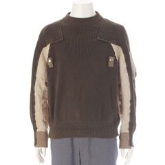 サカイ 22年 MA-1 ニット ドッキング スウェットシャツ トップス 22