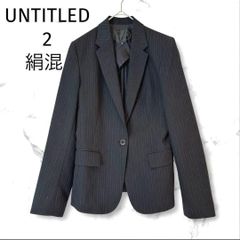 オシャレ☆UNTITLED】黒 ミックス ツイードジャケット サイズ2 - メルカリ