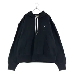【美品】  AMI Alexandre Mattiussi / アミ・アレクサンドルマテュッシ | × PUMA / プーマ ロゴ刺しゅう スウェット フーディ プルオーバーパーカー | XXL | ブラック | メンズ