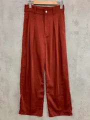 BONLECILL ボンルシール 2タック センタープレス カラー パンツ sizeF/赤系 ■■ レディース