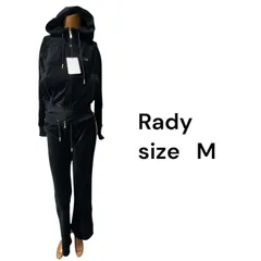 No.208 (♡)Rady  サイドライン  ベロアセットアップ