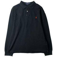 POLO RalphLauren 刺繍ロゴ 鹿子 XXL 長袖 ポロシャツ - メルカリ