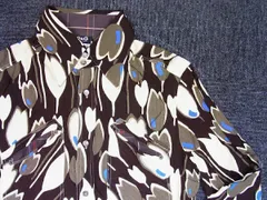 正規品★D&G ディーアンドジー★チューリップデザイン長袖シャツ★サイズS(44) or M(46)★ブラウン茶【本物保証】新品未使用★入手困難のサムネイル