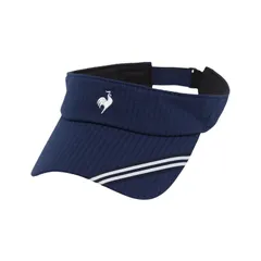 【新品】le coq sportif（ルコック）サンバイザー レディース ウィメンズ テニス サンバイザー 帽子 日よけ UV対策 通気性 部分吸汗速乾・抗菌防臭　ネイビー　LN5FCP23L-NV00