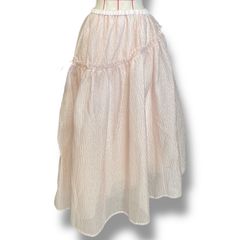 MACHATT マチャット オーガンジーレイヤードスカート ロングスカート