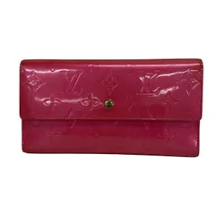 LOUIS VUITTON(ルイヴィトン) 長財布 モノグラムヴェルニ ポルトトレゾールインターナショナル M91246 フューシャピンク レザー