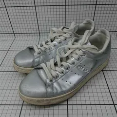 ◇ Θ アディダス adidas スタンスミス シルバー スニーカー 24.5cm レディース E  【1602040062087】