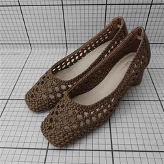 ◇ ⊂ スローブイエナ SLOBE IENA メッシュパンプス 24.0cm ベージュ系 レディース E  【1602040062230】