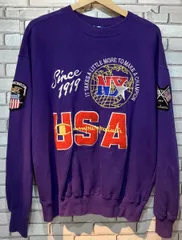 Champion チャンピオン スウェット サイズL アメカジ パープル 