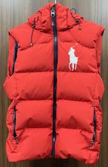 ビッグポニー Polo by Ralph Lauren ダウンベスト フード付 - メルカリ