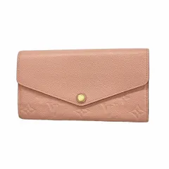 ★SALE【6bb1925-k】ルイヴィトン 長財布 モノグラム・アンプラント ポルトフォイユサラ M64082 ローズプードル【中古】レディース