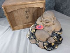 e1491 鵤幸右衛門 お福 高さ14cm 人形屋 幸右衛門 伏見人形 土人形