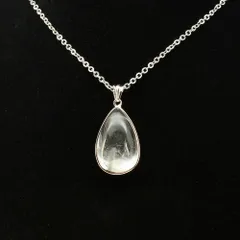 内側から静かに輝く【金運・仕事運】ブルッカイト・プラチナルチルクォーツ ネックレス 一点物　チェーン付　Silver925｜ghrpnt15　天然石 約7g｜贈り物にも パワーストーン お守り メンズ レディース｜ 京海堂 天然石の卸　京の蔵