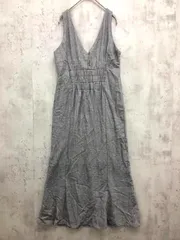 MAJESTIC LEGON マジェスティックレゴン 1027067216 Vネック マーメイド ジャンスカ ワンピース sizeM/グレ-系 ■■ レディース