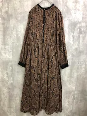 URBAN RESEARCH Sonny Label アーバンリサーチサニーレーベル 総柄 20AW ダマスクプリントワンピース ワンピース sizeF/ブラウン ■■ レディース