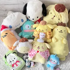サンリオ ぬいぐるみ Sanrio 大量まとめ売り 14点セット ポムポムプリン ハンギョドン シナモロール ポチャッコ キティ 1444