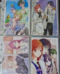 春の 嵐と MONSTER 野良猫と 狼 はがきポストカードイラストカード雑誌付録花とゆめ