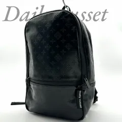 【B4765】 Daily russet デイリーラシット リュック バックパック メンズ モノグラム エンボス加工 大容量 ブラック