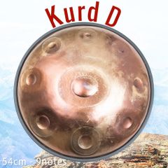 Kurd D Handpan [54cm - 9 notes] - Includes soft case / Handpan, Steelpan, Percussion Instrument, Parka