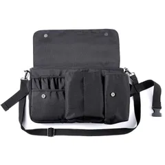 【新着商品】Rownyeon プロ用化粧ポーチ スタジオバッグ ヘアメイクバッグ 大容量 現場バッグ メイキャップ ウェストポーチ 美容師ポーチ メイクブラシケース 腰巻き 機能的 防水 携帯用 男女兼用 プロフェッショナル 工具袋 Style1