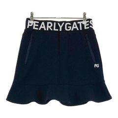 パーリーゲイツ24SS ロゴプリーツスカート ネイビー - メルカリ